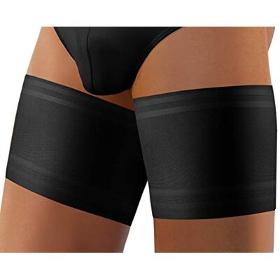sesto senso Homme Bandes de Cuisse Anti-frottement Elastique 4 Bandes Silicone Bandeaux Black 3XL 80-85 - Publicité sesto senso Homme Bandes de Cuisse Anti-frottement Elastique 4 Bandes Silicone Bandeaux Black 3XL 80-85 - Publicité