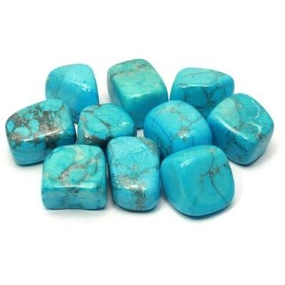 CrystalAge Pierre polie en howlite turquoise (20–25 mm) – Pierre unique - Publicité CrystalAge Pierre polie en howlite turquoise (20–25 mm) – Pierre unique - Publicité