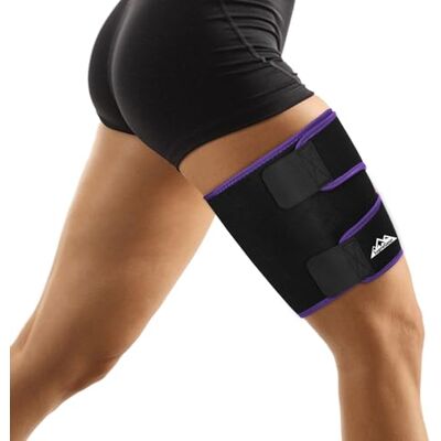 supregear Soutien aux Cuisses, Gaine de Compression Réglable en Néoprène pour les Cuisses, les Ischio-Jambiers et les Quadriceps, Respirante et Antidérapante, Pour les Femmes Hommes, Noir+Violet, M - Publicité supregear Soutien aux Cuisses, Gaine de Compression Réglable en Néoprène pour les Cuisses, les Ischio-Jambiers et les Quadriceps, Respirante et Antidérapante, Pour les Femmes Hommes, Noir+Violet, M - Publicité