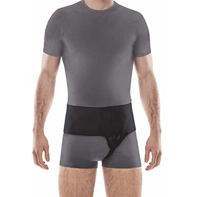 TOROS-GROUP Ceinture d'hernie inguinale du côté gauche inguinale Coussinets de compression et une bandoulière Groin soutien Truss GAUCHE Large Noir - Publicité TOROS-GROUP Ceinture d'hernie inguinale du côté gauche inguinale Coussinets de compression et une bandoulière Groin soutien Truss GAUCHE Large Noir - Publicité