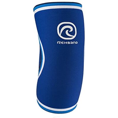 Rehband RX Coudière pour Musculation, Support de Coude en néoprène 5mm stabilisant Les Muscles et Les Articulations, Bandage de Coude de Soutien, Couleur:Bleu, Taille:M - Publicité Rehband RX Coudière pour Musculation, Support de Coude en néoprène 5mm stabilisant Les Muscles et Les Articulations, Bandage de Coude de Soutien, Couleur:Bleu, Taille:M - Publicité