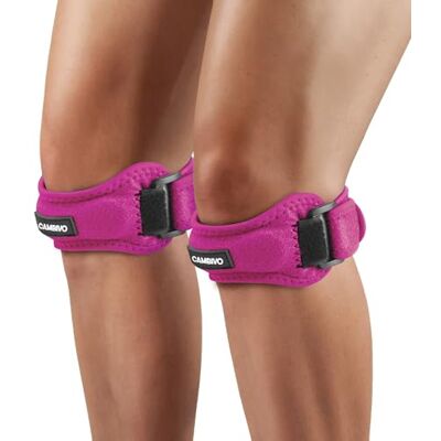 CAMBIVO Genouillère Rotulienne Réglable 2 Pièces, Genouillère Sport Attelle Genou de Soutien, Sangles de Genoux pour Tendon Rotulien, Sangle Rotulienne pour Fitness, Sport, Running, Randonnée - Publicité CAMBIVO Genouillère Rotulienne Réglable 2 Pièces, Genouillère Sport Attelle Genou de Soutien, Sangles de Genoux pour Tendon Rotulien, Sangle Rotulienne pour Fitness, Sport, Running, Randonnée - Publicité