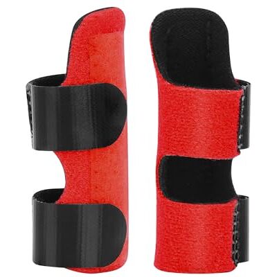 supregear Attelles de Doigt, Lot de 2 Attelles de Doigt Réglables et Réutilisables avec Barre en Aluminium Amovible pour Index/Moyen/Anneau/Auriculaire (Rouge) - Publicité supregear Attelles de Doigt, Lot de 2 Attelles de Doigt Réglables et Réutilisables avec Barre en Aluminium Amovible pour Index/Moyen/Anneau/Auriculaire (Rouge) - Publicité