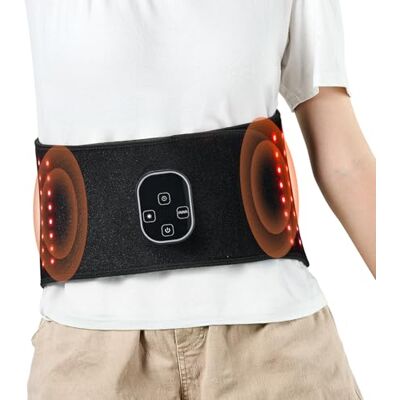 VEVOR Ceinture Luminothérapie Rouge, 80 LED, Thérapie Lumière Rouge 660 nm 850 nm, Minuterie, Vibration 3 Niveaux Impulsion 10 Hz sans Fil pour Soulager Fatigue et Douleur Musculaire, Taille, Épaules - Publicité VEVOR Ceinture Luminothérapie Rouge, 80 LED, Thérapie Lumière Rouge 660 nm 850 nm, Minuterie, Vibration 3 Niveaux Impulsion 10 Hz sans Fil pour Soulager Fatigue et Douleur Musculaire, Taille, Épaules - Publicité