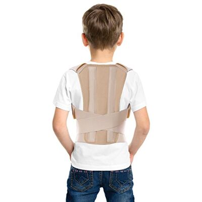 TOROS-GROUP Correcteur De Posture Ceinture de maintien dorsale pour Enfants Adolescents & Jeunes Beige Small - Publicité TOROS-GROUP Correcteur De Posture Ceinture de maintien dorsale pour Enfants Adolescents & Jeunes Beige Small - Publicité