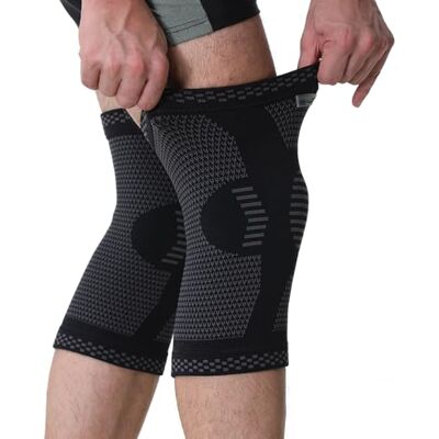 NEOtech Care Genouillère protège-genou en fibre de bambou Élastique, respirante (Couleur noire, Taille S, 1 Paire) - Publicité NEOtech Care Genouillère protège-genou en fibre de bambou Élastique, respirante (Couleur noire, Taille S, 1 Paire) - Publicité