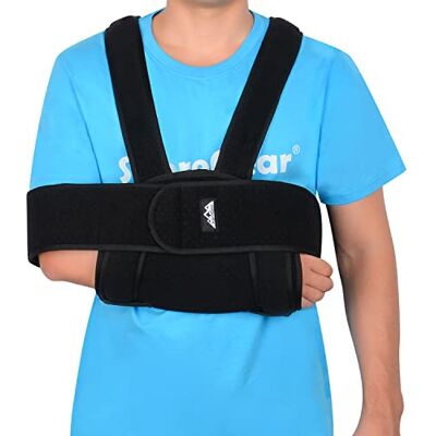 supregear Écharpe de Bras Immobilisateur d'épaule, Réglable Confortable Élingue d'immobilisation pour Bras/Main/Coude, Echarpe de Soutien pour Bras Droit et Bras Gauche Noir - Publicité supregear Écharpe de Bras Immobilisateur d'épaule, Réglable Confortable Élingue d'immobilisation pour Bras/Main/Coude, Echarpe de Soutien pour Bras Droit et Bras Gauche Noir - Publicité