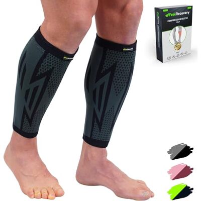 Feel Recovery 2 Pack Manchons de Compression Homme & Femme Support de Mollets pour Running, Périostite, Tensions Musculaires et Crampes Chaussettes Contention pour Jambes Respirant & Antidérapant - Publicité Feel Recovery 2 Pack Manchons de Compression Homme & Femme Support de Mollets pour Running, Périostite, Tensions Musculaires et Crampes Chaussettes Contention pour Jambes Respirant & Antidérapant - Publicité