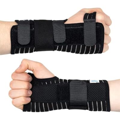 Actesso Respirant Attelle de Poignet avec Sangle de Maintien pour Le Canal Carpien, Les Fractures, Entorse et Tendinite (Noir, L, Main Droite) - Publicité Actesso Respirant Attelle de Poignet avec Sangle de Maintien pour Le Canal Carpien, Les Fractures, Entorse et Tendinite (Noir, L, Main Droite) - Publicité