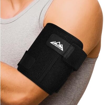 supregear Attelle de Compression pour Tendinite du Biceps, Support Confortable pour Triceps et Biceps en Cas de Détente Musculaire et Inflammation (Noir, S) - Publicité supregear Attelle de Compression pour Tendinite du Biceps, Support Confortable pour Triceps et Biceps en Cas de Détente Musculaire et Inflammation (Noir, S) - Publicité