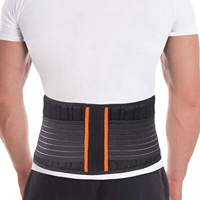 TOROS-GROUP – Ceinture lombaire – Correcteur de posture – Soutien dorsal réglable avec 8 baleines de stabilisation pour soulager la douleur, hauteur 18 cm, Unisexe, Noir, L - Publicité TOROS-GROUP – Ceinture lombaire – Correcteur de posture – Soutien dorsal réglable avec 8 baleines de stabilisation pour soulager la douleur, hauteur 18 cm, Unisexe, Noir, L - Publicité