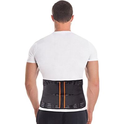 TOROS-GROUP – Ceinture lombaire – Correcteur de posture – Soutien dorsal réglable avec 4 baleines de renfort, soulagement de la douleur et maintien de la posture, Unisexe, hauteur 24 cm, Noir – S - Publicité TOROS-GROUP – Ceinture lombaire – Correcteur de posture – Soutien dorsal réglable avec 4 baleines de renfort, soulagement de la douleur et maintien de la posture, Unisexe, hauteur 24 cm, Noir – S - Publicité