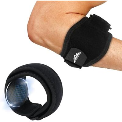 supregear Support de Coude pour Femmes et Hommes, Protection Avant-Bras pour Tennis et Golf, Sangle Réglable avec Coussinets de Compression, Bande Souple pour Sport et Quotidien, Noir (Lot de 1) - Publicité supregear Support de Coude pour Femmes et Hommes, Protection Avant-Bras pour Tennis et Golf, Sangle Réglable avec Coussinets de Compression, Bande Souple pour Sport et Quotidien, Noir (Lot de 1) - Publicité