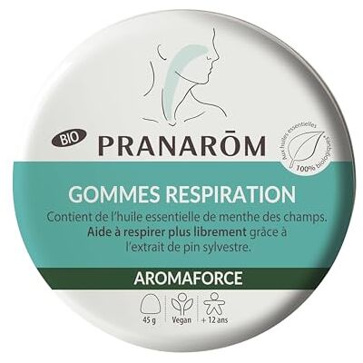 Pranarôm Aromaforce Gommes Respiration Bio 45 g - Publicité Pranarôm Aromaforce Gommes Respiration Bio 45 g - Publicité