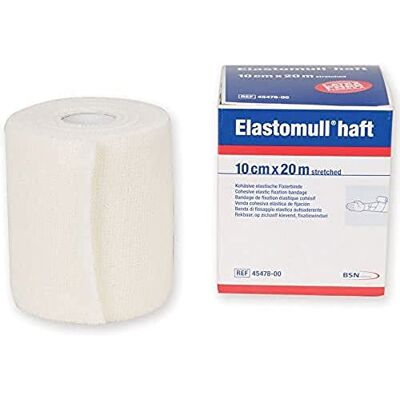 GIMA ELASTOMULL Bandage cohésif, élastique, de rétention, confortable, 20m x 10cm, paquet de 1, 59219 - Publicité GIMA ELASTOMULL Bandage cohésif, élastique, de rétention, confortable, 20m x 10cm, paquet de 1, 59219 - Publicité