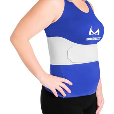 BraceAbility Ceinture de reliure à côtes Enveloppe de protection de cage thoracique pour femmes pour le soutien des côtes douloureuses ou meurtries, (femme pour une poitrine de 34 à 60) - Publicité BraceAbility Ceinture de reliure à côtes Enveloppe de protection de cage thoracique pour femmes pour le soutien des côtes douloureuses ou meurtries, (femme pour une poitrine de 34 à 60) - Publicité