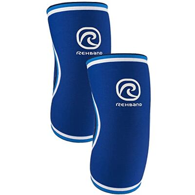 Rehband Rx Coudière pour Musculation, Support de Coude en néoprène 5mm stabilisant les Muscles et les Articulations, Bandage de Coude de Soutien, Couleur:Bleu 1 Paire, Taille:L - Publicité Rehband Rx Coudière pour Musculation, Support de Coude en néoprène 5mm stabilisant les Muscles et les Articulations, Bandage de Coude de Soutien, Couleur:Bleu 1 Paire, Taille:L - Publicité