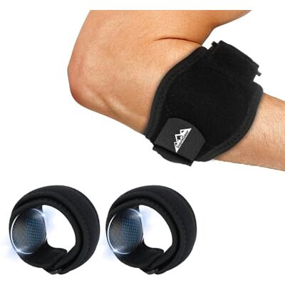 supregear Support de Coude pour Femmes et Hommes, Protection Avant-Bras pour Tennis et Golf, Sangle Réglable avec Coussinets de Compression, Bande Souple pour Sport et Quotidien, Noir (Lot de 2) - Publicité supregear Support de Coude pour Femmes et Hommes, Protection Avant-Bras pour Tennis et Golf, Sangle Réglable avec Coussinets de Compression, Bande Souple pour Sport et Quotidien, Noir (Lot de 2) - Publicité