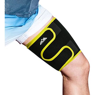 supregear Support de Cuisse, Manchon de Compression Réglable en Néoprène pour Ischio-Jambiers Quad Wrap Respirant Antidérapant Haut de Jambe Brace Plus Mince pour Femmes Hommes, Jaune - Publicité supregear Support de Cuisse, Manchon de Compression Réglable en Néoprène pour Ischio-Jambiers Quad Wrap Respirant Antidérapant Haut de Jambe Brace Plus Mince pour Femmes Hommes, Jaune - Publicité
