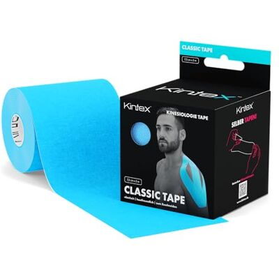 Kintex Bande Kinésiologie Tape Classic, 7,5 cm x 5 m, Bande Médicale Bande de Kinésiologie Hypoallergénique et Résistante à l’Eau, Bande Physiothérapeutique, Sport et Physiothérapie - Publicité Kintex Bande Kinésiologie Tape Classic, 7,5 cm x 5 m, Bande Médicale Bande de Kinésiologie Hypoallergénique et Résistante à l’Eau, Bande Physiothérapeutique, Sport et Physiothérapie - Publicité