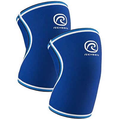 Rehband Bandage de genou Rx Original, 1 pièce, genouillère en 7mm néoprène, genouillère de fitness, Couleur:Bleu 1 Paire, Taille:M - Publicité Rehband Bandage de genou Rx Original, 1 pièce, genouillère en 7mm néoprène, genouillère de fitness, Couleur:Bleu 1 Paire, Taille:M - Publicité