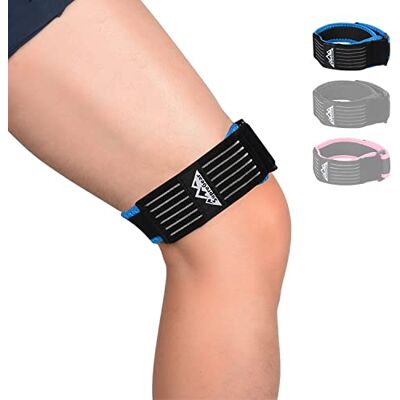 supregear Patella Bande de Soutien, ITB Sangle pour Genoux, Genou Sangle Réglable et Confortable Iliotibiale Knee Strap Respirante avec Compression, Bleu - Publicité supregear Patella Bande de Soutien, ITB Sangle pour Genoux, Genou Sangle Réglable et Confortable Iliotibiale Knee Strap Respirante avec Compression, Bleu - Publicité