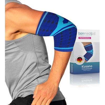 bonmedico Kusano Coudière Sport Pro, Support Coude Unisexe, Soutient Articulations et Muscles, Protection Élastique Compression Jersey, Soulage la Douleur Prévient les Blessures, Gauche/Droit, Bleu S - Publicité bonmedico Kusano Coudière Sport Pro, Support Coude Unisexe, Soutient Articulations et Muscles, Protection Élastique Compression Jersey, Soulage la Douleur Prévient les Blessures, Gauche/Droit, Bleu S - Publicité