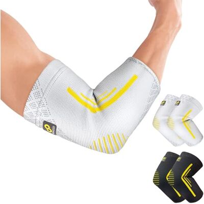 Bracoo Coudière Tendinite, 2 Pièces Coudière de Compression pour Tendinite et Épicondylite, Coudière Sportive pour Tennis, Golf et Workout, EE92 - Publicité Bracoo Coudière Tendinite, 2 Pièces Coudière de Compression pour Tendinite et Épicondylite, Coudière Sportive pour Tennis, Golf et Workout, EE92 - Publicité