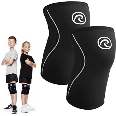 Rehband Rx Knee Sleeve Junior, genouillère 5mm en néoprène, genouillère pour athlètes juniors, Couleur:Noir 1 Paire, Taille:M - Publicité Rehband Rx Knee Sleeve Junior, genouillère 5mm en néoprène, genouillère pour athlètes juniors, Couleur:Noir 1 Paire, Taille:M - Publicité