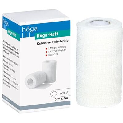 Höga -Haft Lot de 3 bandes de fixation cohésives et élastiques Blanc 10 cm x 4 m - Publicité Höga -Haft Lot de 3 bandes de fixation cohésives et élastiques Blanc 10 cm x 4 m - Publicité