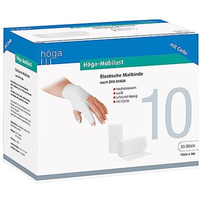 Höga Mubilast - Bandage élastique - 10cm x 4m - 20 pcs - Publicité Höga Mubilast - Bandage élastique - 10cm x 4m - 20 pcs - Publicité