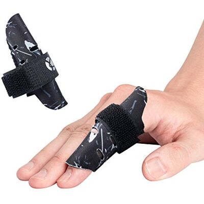 Kuangmi Manchon de doigt Soutien Protecteur Empeche les blessures aux doigts pendant les sports, Black(Paire) S/M - Publicité Kuangmi Manchon de doigt Soutien Protecteur Empeche les blessures aux doigts pendant les sports, Black(Paire) S/M - Publicité