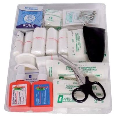 Kit de Premiers Secours Esculape PV10 - 10 Personnes - Fournitures d'Urgence - Publicité Kit de Premiers Secours Esculape PV10 - 10 Personnes - Fournitures d'Urgence - Publicité
