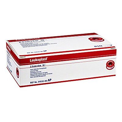 BSN Medical Leukoplast Set de 12 Ruban Adhésif pour Peaux Normale 5 m x 2,5 cm - Publicité BSN Medical Leukoplast Set de 12 Ruban Adhésif pour Peaux Normale 5 m x 2,5 cm - Publicité
