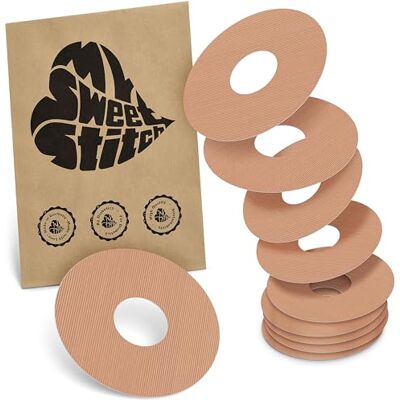 MySweetStitch 10 x Freestyle Libre 3 pansement Rond, Ringpatch Ø 60 mm, intérieur Ø 20 mm, protection capteur, imperméable, respirant, doux pour la peau, Fabriqué en Allemagne, Beige - Publicité MySweetStitch 10 x Freestyle Libre 3 pansement Rond, Ringpatch Ø 60 mm, intérieur Ø 20 mm, protection capteur, imperméable, respirant, doux pour la peau, Fabriqué en Allemagne, Beige - Publicité