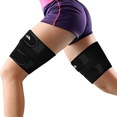 supregear Genouillère Sport, 2-Pack Manchon de Compression Respirant en Néoprène pour Les Cuisses, Ajustable et Antidérapant, pour Les Muscles de L'aine, Quadriceps et Ischio-Jambiers, Noir - Publicité supregear Genouillère Sport, 2-Pack Manchon de Compression Respirant en Néoprène pour Les Cuisses, Ajustable et Antidérapant, pour Les Muscles de L'aine, Quadriceps et Ischio-Jambiers, Noir - Publicité