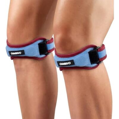 CAMBIVO Genouillère Rotulienne Réglable 2 Pièces, Genouillère Sport Attelle Genou de Soutien, Sangles de Genoux pour Tendon Rotulien, Sangle Rotulienne pour Fitness, Sport, Running, Randonnée - Publicité CAMBIVO Genouillère Rotulienne Réglable 2 Pièces, Genouillère Sport Attelle Genou de Soutien, Sangles de Genoux pour Tendon Rotulien, Sangle Rotulienne pour Fitness, Sport, Running, Randonnée - Publicité