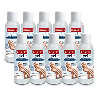 Purity 10 Mini-flacons de 100ml Gel Hydroalcoolique 703 Parfum Fleur de Lin - Publicité Purity 10 Mini-flacons de 100ml Gel Hydroalcoolique 703 Parfum Fleur de Lin - Publicité