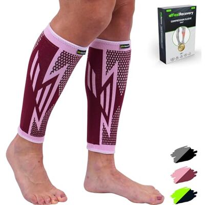 Feel Recovery 2 Pack Manchons de Compression Homme & Femme Support de Mollets pour Running, Périostite, Tensions Musculaires et Crampes Chaussettes Contention pour Jambes Respirant & Antidérapant - Publicité Feel Recovery 2 Pack Manchons de Compression Homme & Femme Support de Mollets pour Running, Périostite, Tensions Musculaires et Crampes Chaussettes Contention pour Jambes Respirant & Antidérapant - Publicité
