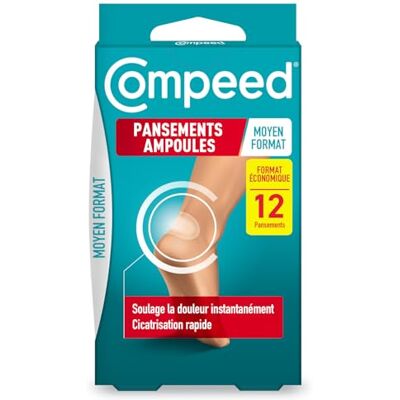 Compeed - Pansement ampoules - Moyen - 12 pcs - Publicité Compeed - Pansement ampoules - Moyen - 12 pcs - Publicité
