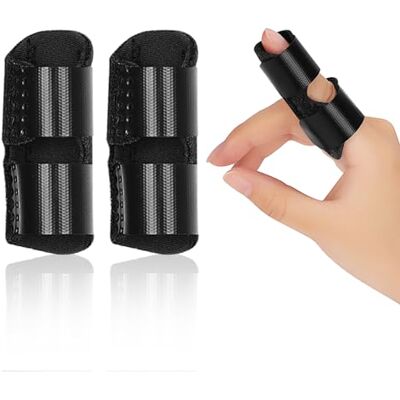 supregear Attelle pour Doigts Enfants, Lot de 2 Convient à Tous Les Doigts, Récupération des Blessures Sportives, Noir - Publicité supregear Attelle pour Doigts Enfants, Lot de 2 Convient à Tous Les Doigts, Récupération des Blessures Sportives, Noir - Publicité
