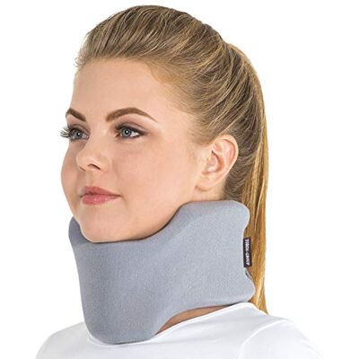 TOROS-GROUP Collier semi-rigide pour le cou/Renfort de soutien du cou / 100% Doublure en coton Medium Gris 10 cm - Publicité TOROS-GROUP Collier semi-rigide pour le cou/Renfort de soutien du cou / 100% Doublure en coton Medium Gris 10 cm - Publicité