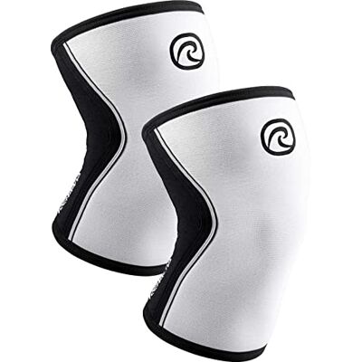 Rehband Genouillère pour sport de force Pour crossfit et entraînement lourd, manchon genou en néoprène de 5 mm Disponible dans de nombreuses couleurs et tailles Unisexe Couleur : blanc 1 - Publicité Rehband Genouillère pour sport de force Pour crossfit et entraînement lourd, manchon genou en néoprène de 5 mm Disponible dans de nombreuses couleurs et tailles Unisexe Couleur : blanc 1 - Publicité