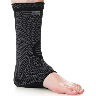 NEOtech Care Protège Cheville en fibre de bambou Chevillière sport Matériel élastique et respirant (Couleur noire, Taille XS, 1 Unité) - Publicité NEOtech Care Protège Cheville en fibre de bambou Chevillière sport Matériel élastique et respirant (Couleur noire, Taille XS, 1 Unité) - Publicité