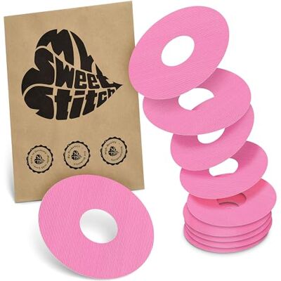 MySweetStitch 10 x Freestyle Libre 3 pansement Rond, Ringpatch Ø 60 mm, intérieur Ø 20 mm, protection capteur, imperméable, respirant, doux pour la peau, Fabriqué en Allemagne, Rose - Publicité MySweetStitch 10 x Freestyle Libre 3 pansement Rond, Ringpatch Ø 60 mm, intérieur Ø 20 mm, protection capteur, imperméable, respirant, doux pour la peau, Fabriqué en Allemagne, Rose - Publicité