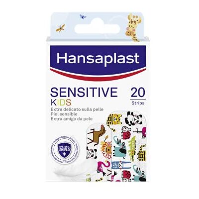 Elastoplast Hansaplast Sensitive Kids Pansements pour enfants avec animaux, pansements pour peaux sensibles, hypoallergéniques et faciles à enlever, 1 paquet de 20 pansements en 2 tailles - Publicité Elastoplast Hansaplast Sensitive Kids Pansements pour enfants avec animaux, pansements pour peaux sensibles, hypoallergéniques et faciles à enlever, 1 paquet de 20 pansements en 2 tailles - Publicité