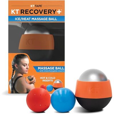 KT Tape KT Health Balle de massage thérapeutique pour soulager les douleurs musculaires et le stress Noir/orange - Publicité KT Tape KT Health Balle de massage thérapeutique pour soulager les douleurs musculaires et le stress Noir/orange - Publicité