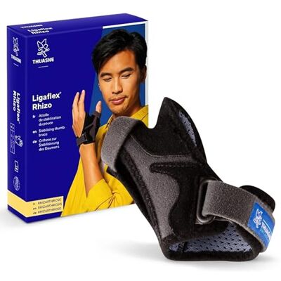 Thuasne Ligaflex Rhizo Attelle de pouce pour arthrose/entorses/chirurgie, gris foncé, M/L - Publicité Thuasne Ligaflex Rhizo Attelle de pouce pour arthrose/entorses/chirurgie, gris foncé, M/L - Publicité