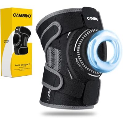 CAMBIVO Genouillère Rotulienne Réglable avec Stabilisateurs Latéraux - Publicité CAMBIVO Genouillère Rotulienne Réglable avec Stabilisateurs Latéraux - Publicité