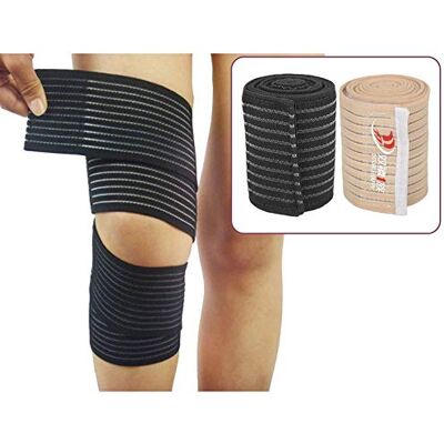 ZJchao TMISHION Bandage élastique au genou, bande élastique de protection pour bandage au genou Bandage pour gymnastique, poids de levage, forme physique et levage - Publicité ZJchao TMISHION Bandage élastique au genou, bande élastique de protection pour bandage au genou Bandage pour gymnastique, poids de levage, forme physique et levage - Publicité
